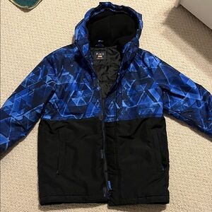 Children’s Place Blue and Black Geometric Jacket